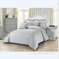 Sọc Polyester Wrinkle &amp; Fade Bộ đồ giường chống phai